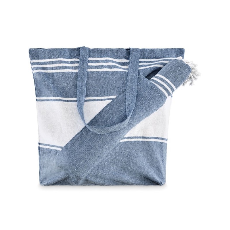 Sac de plage avec servietteCouleur:Bleu