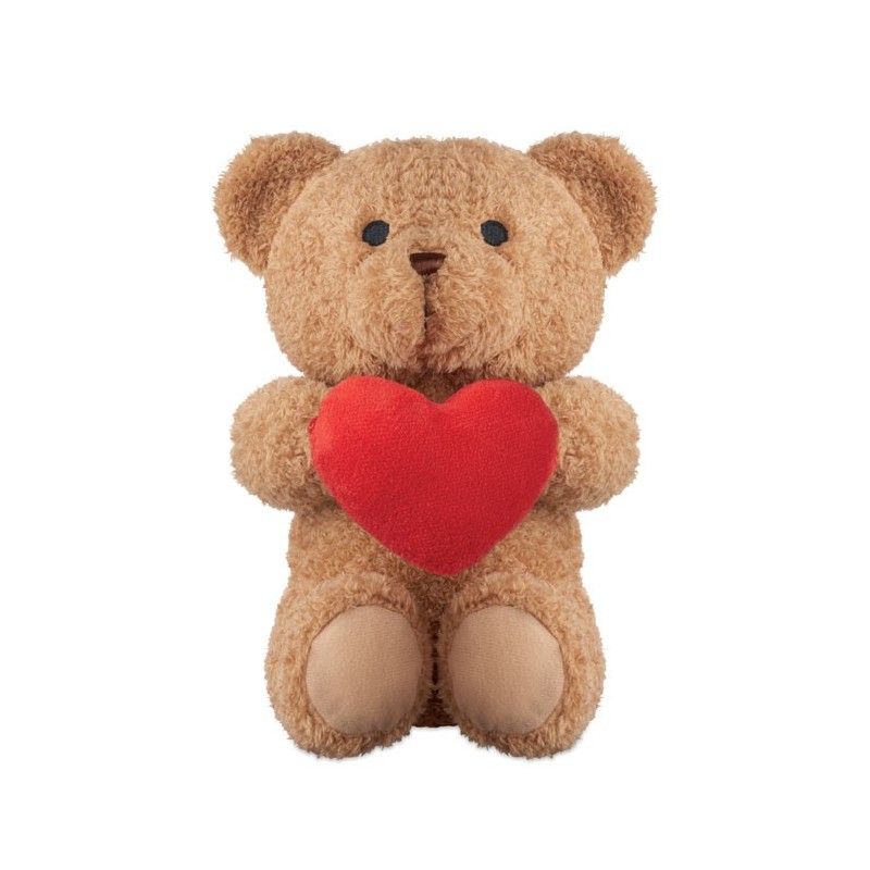 Grand Ourson avec cœur 23cmCouleur:Rouge