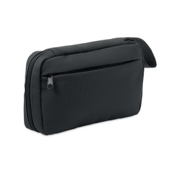 Trousse de toilette 600D RPETCouleur:Noir