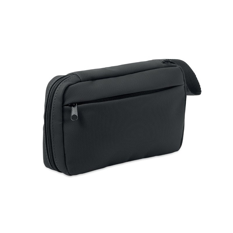 Trousse de toilette 600D RPETCouleur:Noir