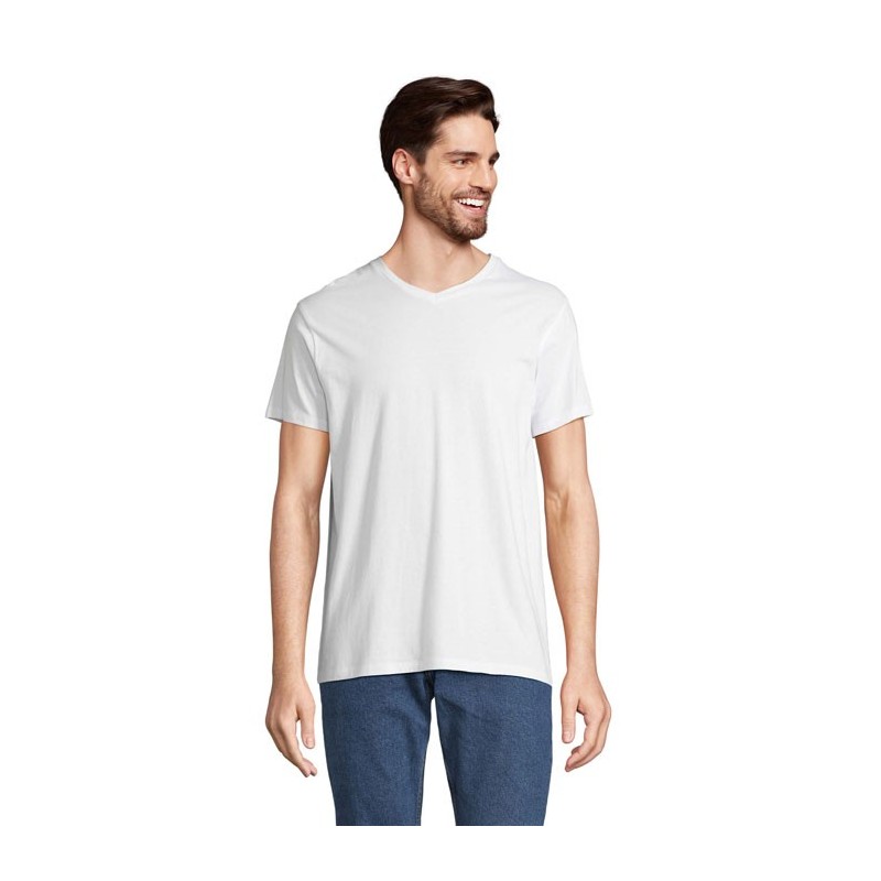 REGENT V TEE-SHIRT COL VCouleur:Blanc