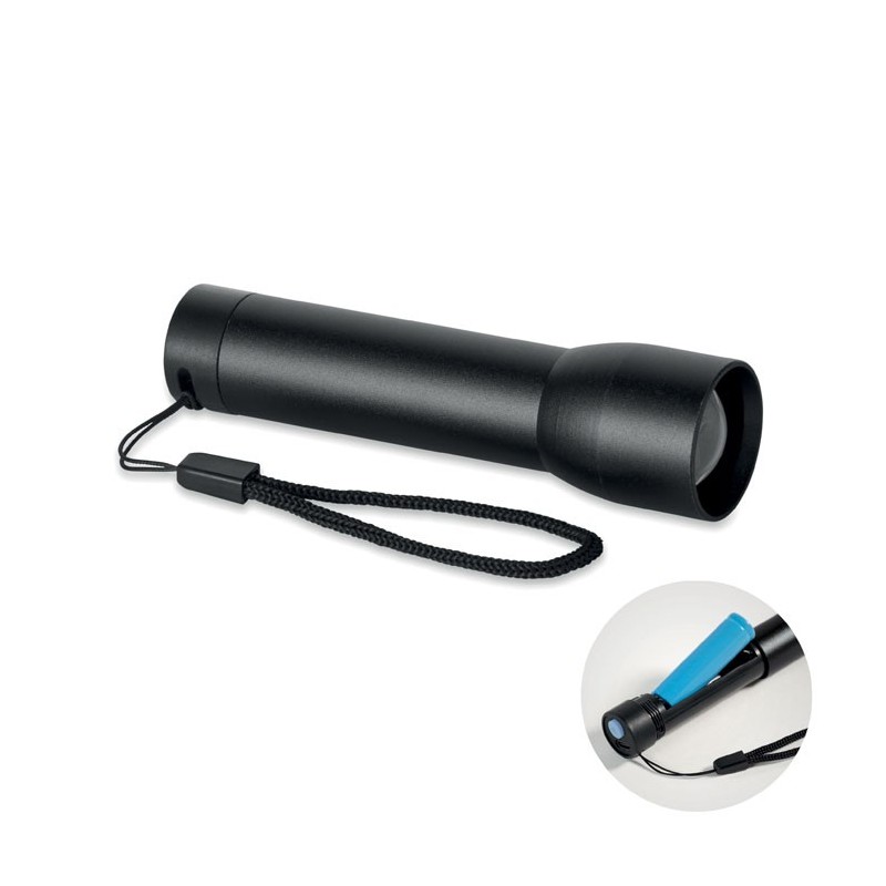 Lampe rechargeable en alu.Couleur:Noir
