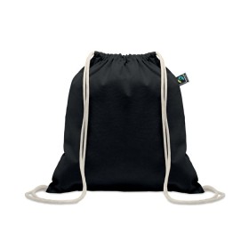 Sac à cordon Fairtrade 180grCouleur:Noir