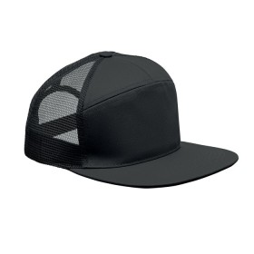 Casquette visière plate 7 pansCouleur:Noir