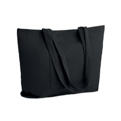 Grand sac shopping en veloursCouleur:Noir