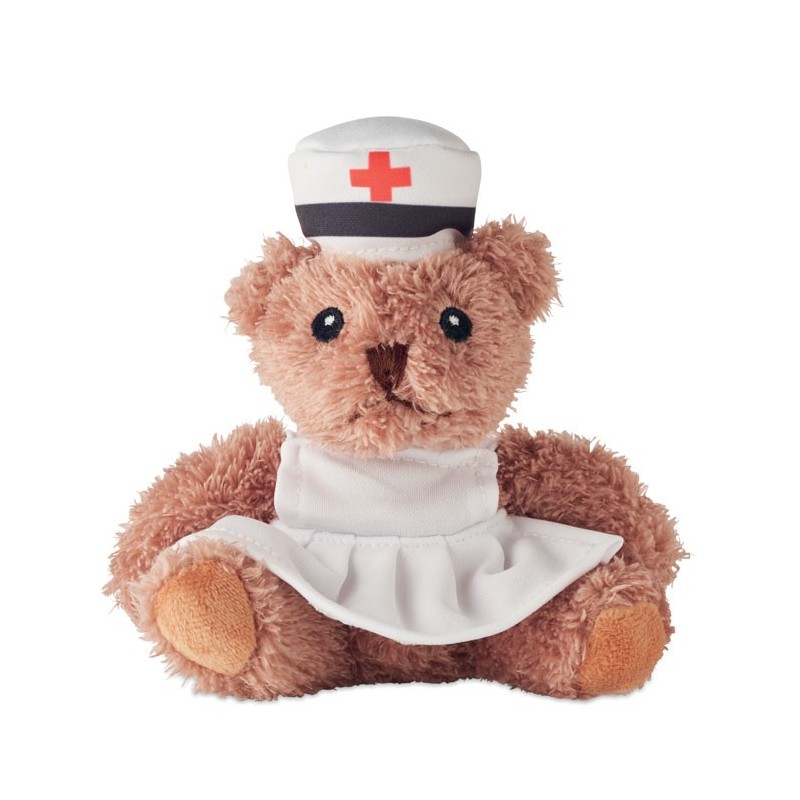 Ours en peluche infirmièreCouleur:Blanc