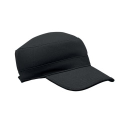 Casquette militaire 260 gr/m²Couleur:Noir