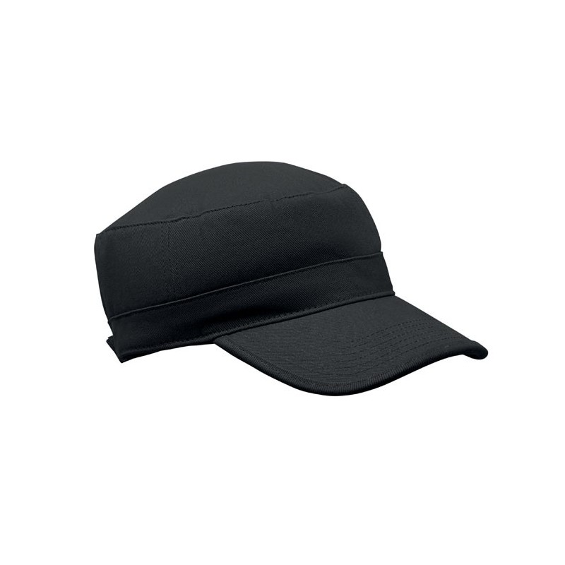 Casquette militaire 260 gr/m²Couleur:Noir