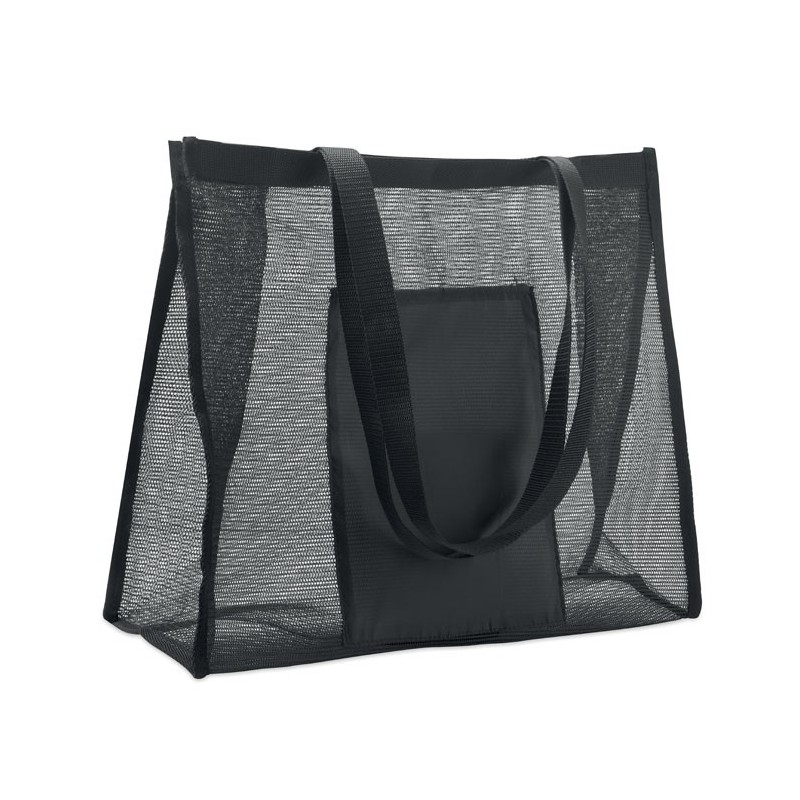 Sac shopping en maille RPETCouleur:Noir