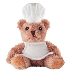 Ours en peluche chef cuisinierCouleur:Blanc