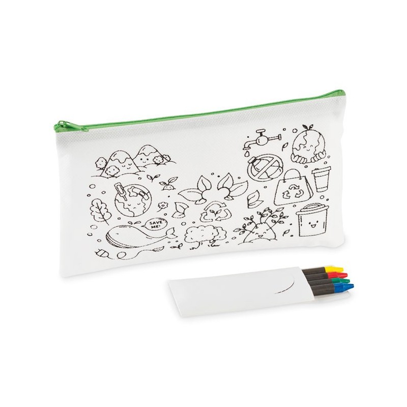 Trousse 4 crayons de couleurCouleur:Lime