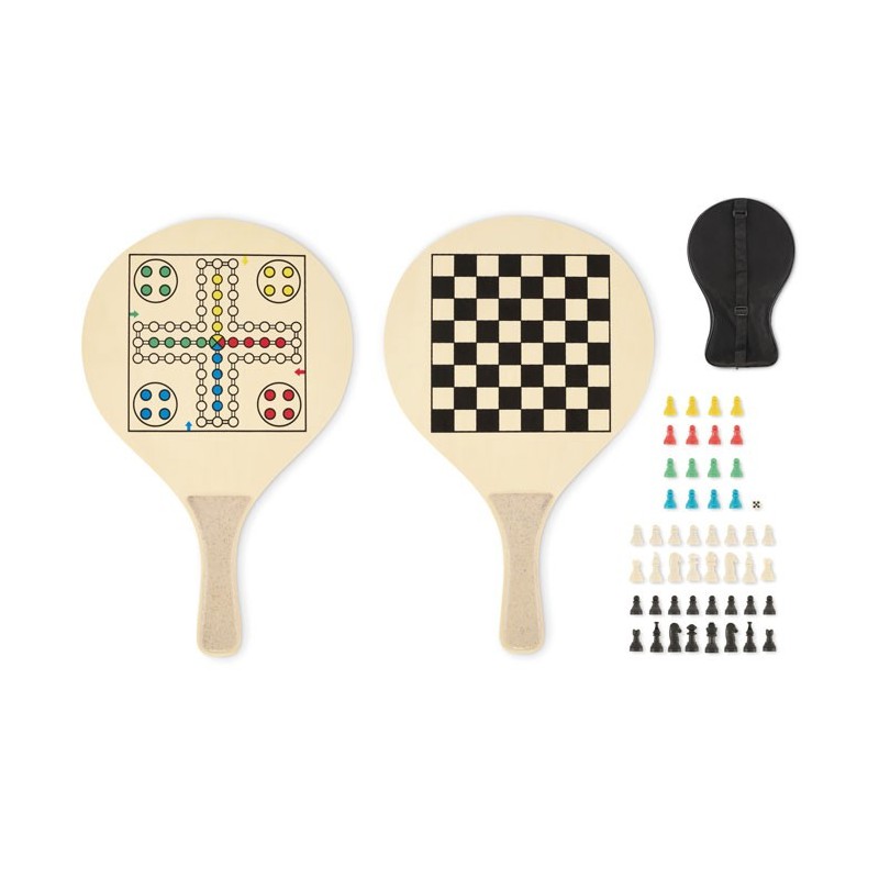 Set de raquettes de plageCouleur:Bois