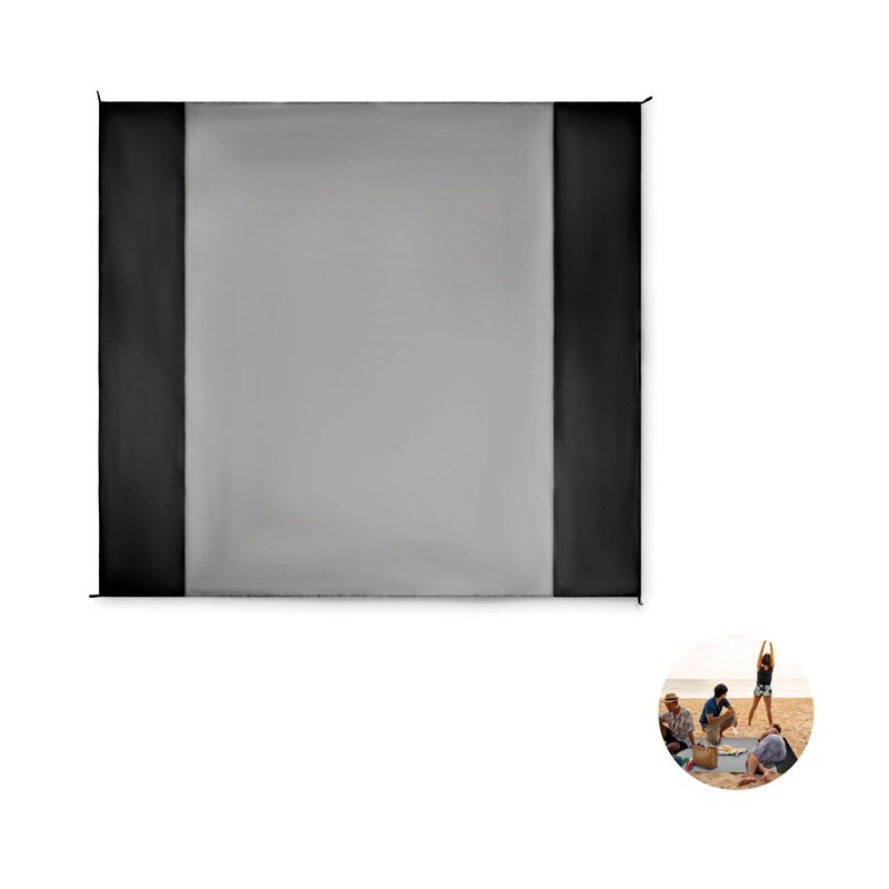 Grand tapis de plage légerCouleur:Noir