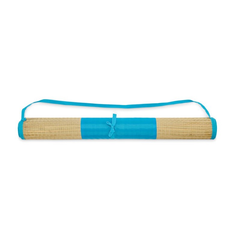 Natte plage paille naturelleCouleur:Turquoise