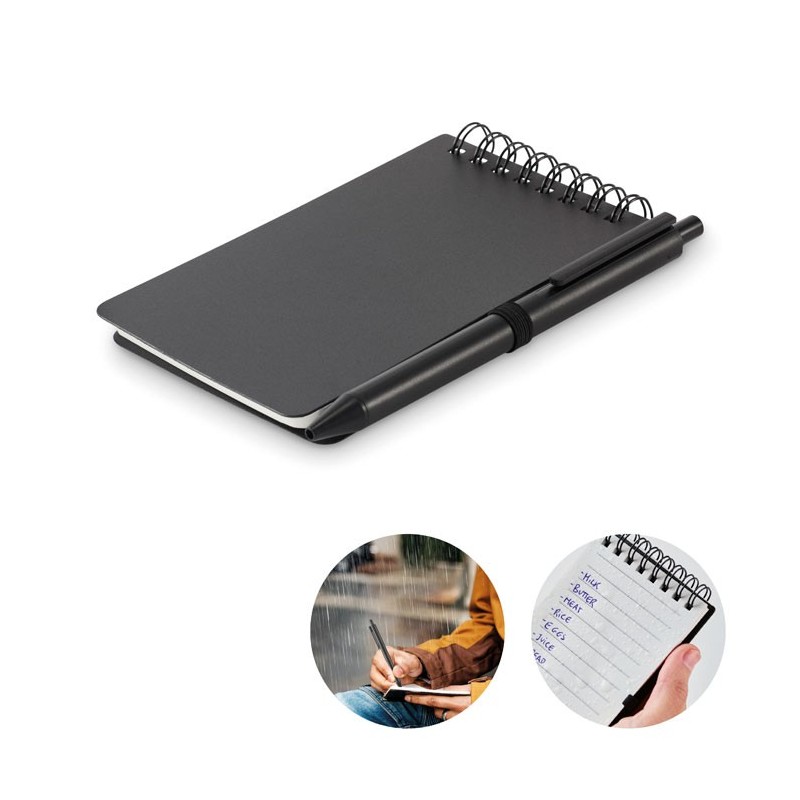 Bloc-notes déperlantCouleur:Noir