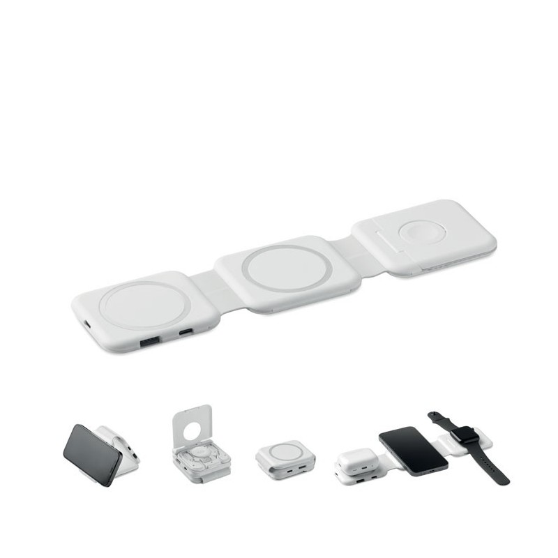 Station de charge pliableCouleur:Blanc