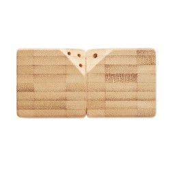 Set sel et poivre en bambouCouleur:Bois