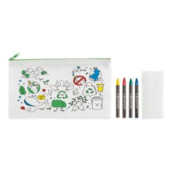 Trousse 4 crayons de couleurCouleur:Lime
