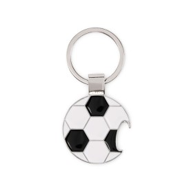 Porte-clé football décapsuleurCouleur:blanc/noir