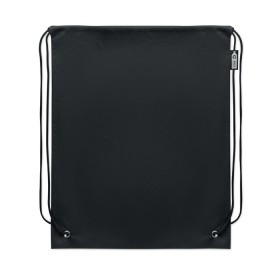 Sac à cordon RPET non tisséCouleur:Noir
