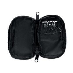 Trousse à clés en 300D RPETCouleur:Noir