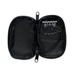 Trousse à clés en 300D RPETCouleur:Noir