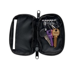 Trousse à clés en 300D RPETCouleur:Noir