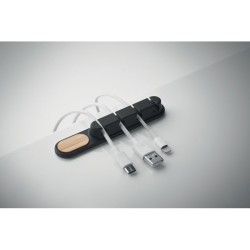 Séparateur câbles en siliconeCouleur:Noir