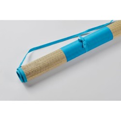 Natte plage paille naturelleCouleur:Turquoise
