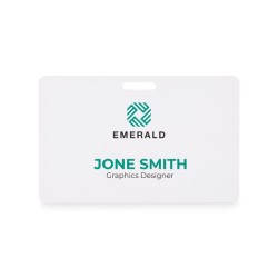 Badge pour lanyard 54 x 86 mmCouleur:Blanc