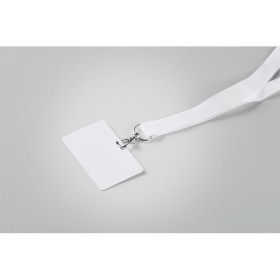 Badge pour lanyard 54 x 86 mmCouleur:Blanc