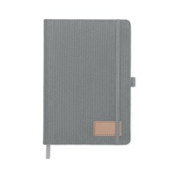Carnet A5 rigide en RPETCouleur:Gris