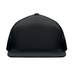 Casquette visière plate 7 pansCouleur:Noir