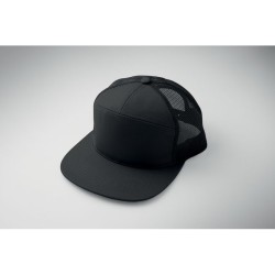 Casquette visière plate 7 pansCouleur:Noir