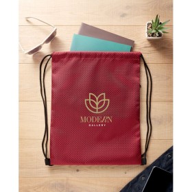 Sac à cordon en 420D RPETCouleur:Bordeaux