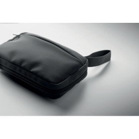 Trousse de toilette 600D RPETCouleur:Noir