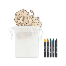 Suspensions à colorier en boisCouleur:Blanc