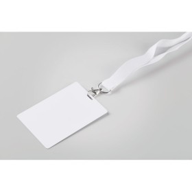 Badge lanyard 120 x 80mmCouleur:Blanc