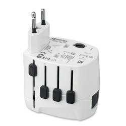 Adaptateur SKROSS® PRO 3pôlesCouleur:Blanc