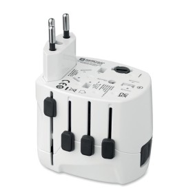 Adaptateur SKROSS® PRO 3pôlesCouleur:Blanc