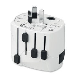 Adaptateur SKROSS® PRO 3pôlesCouleur:Blanc