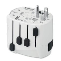 Adaptateur SKROSS® PRO 3pôlesCouleur:Blanc