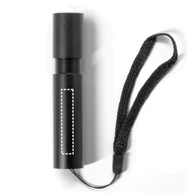  Lampe torche rechargeable en aluminium recyclé (100 % rAL)Couleur:Noir