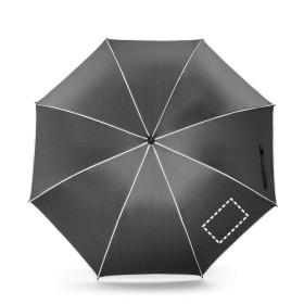  Parapluie 27" en polyester recyclé (100% rPET)Couleur:Noir