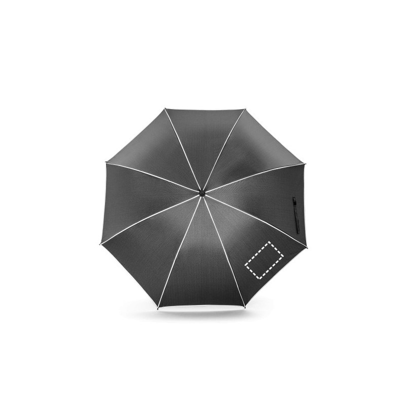  Parapluie 27" en polyester recyclé (100% rPET)Couleur:Noir