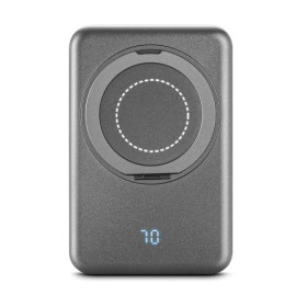  Batterie nomade magnétique de 5 000 mAh avec chargeur sans filCouleur:Gris foncé