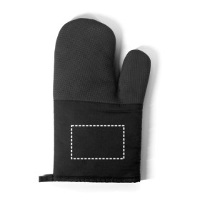  Gant de cuisine 100 % coton avec caoutchouc sur un côté