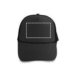  Casquette en polyester et maille (150 g/m²)Couleur:Noir