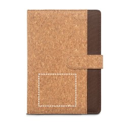  Classeur A5 en liège et polyester recyclé (100 % rPET)Couleur:Naturel