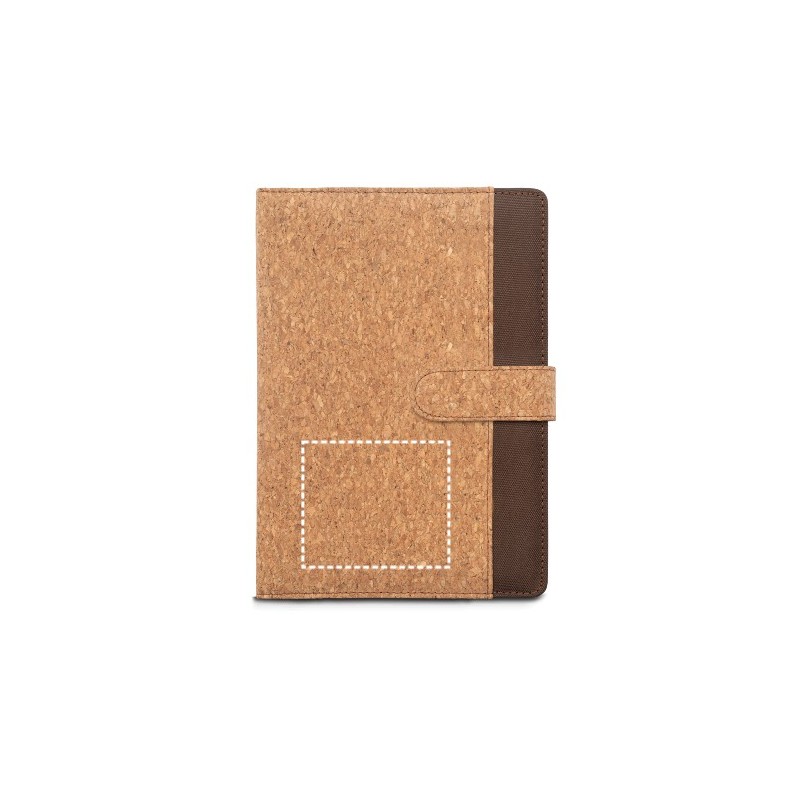  Classeur A5 en liège et polyester recyclé (100 % rPET)Couleur:Naturel